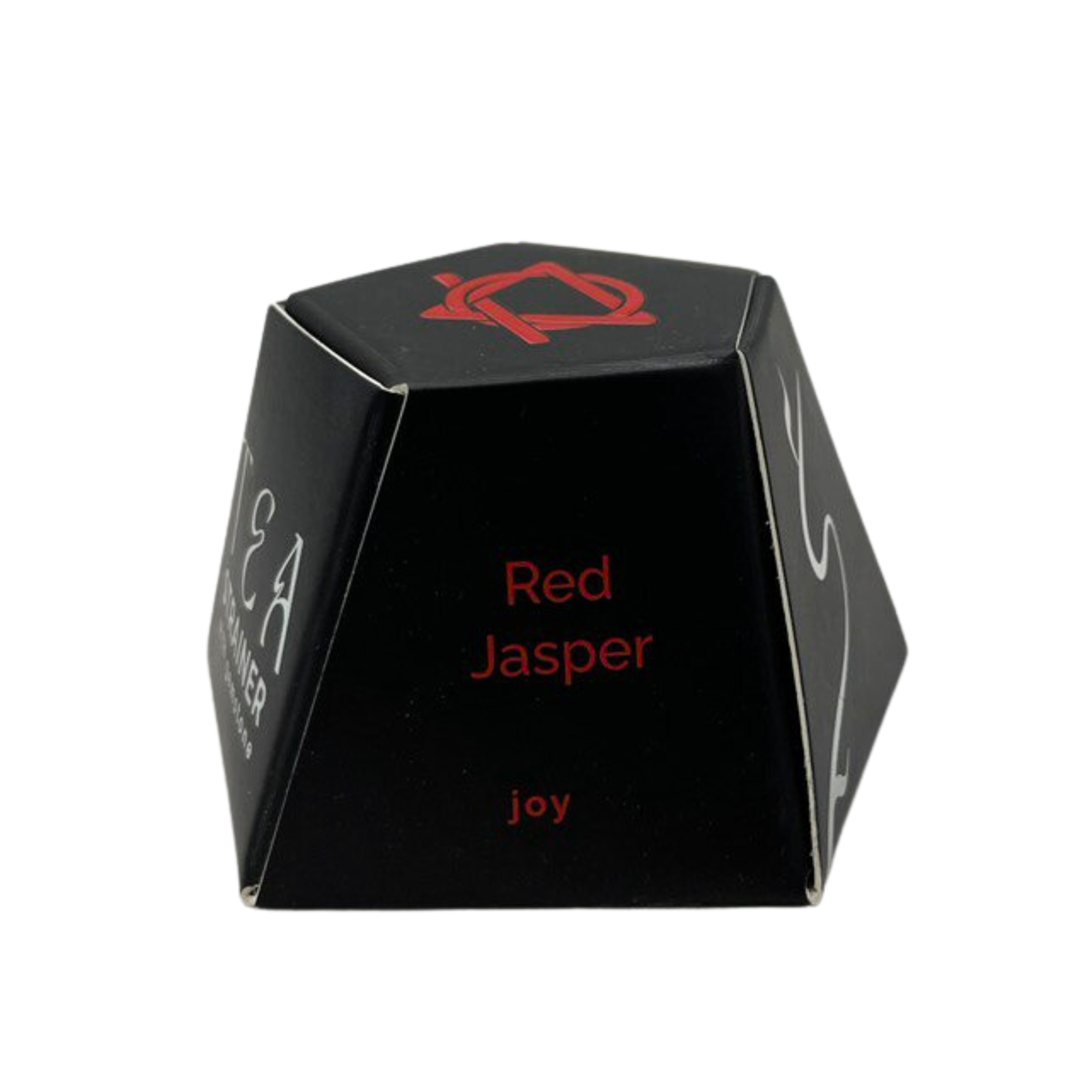 Rohkristall-Edelstein-Teesieb - Roter Jaspis